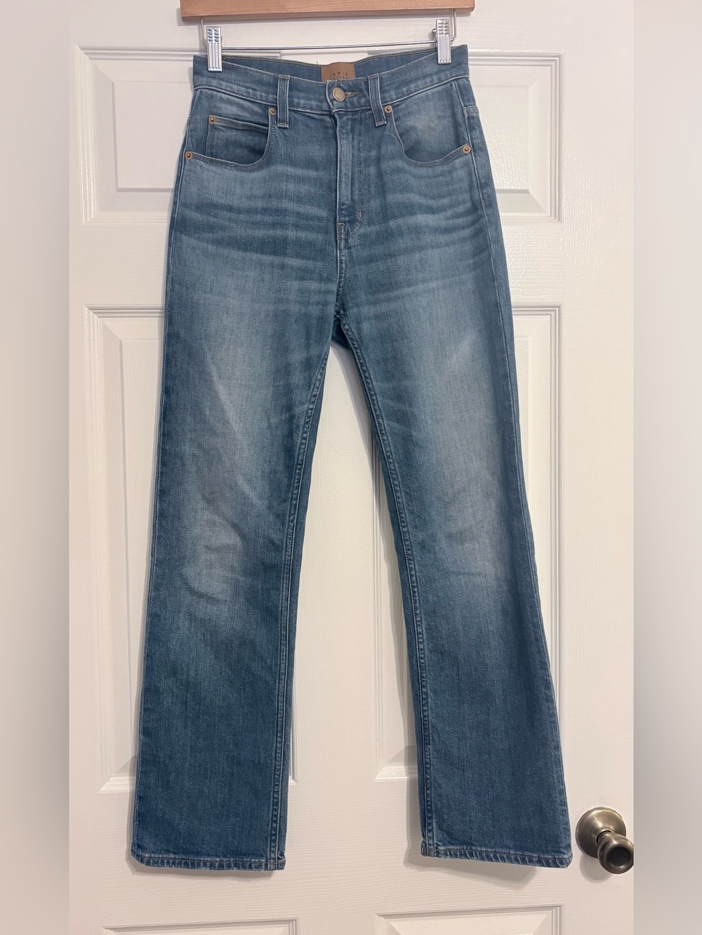 Jamie Haller Kenickie Jeans in Distressed Indigo 24 waist measures 26” - Picture 4 of 9